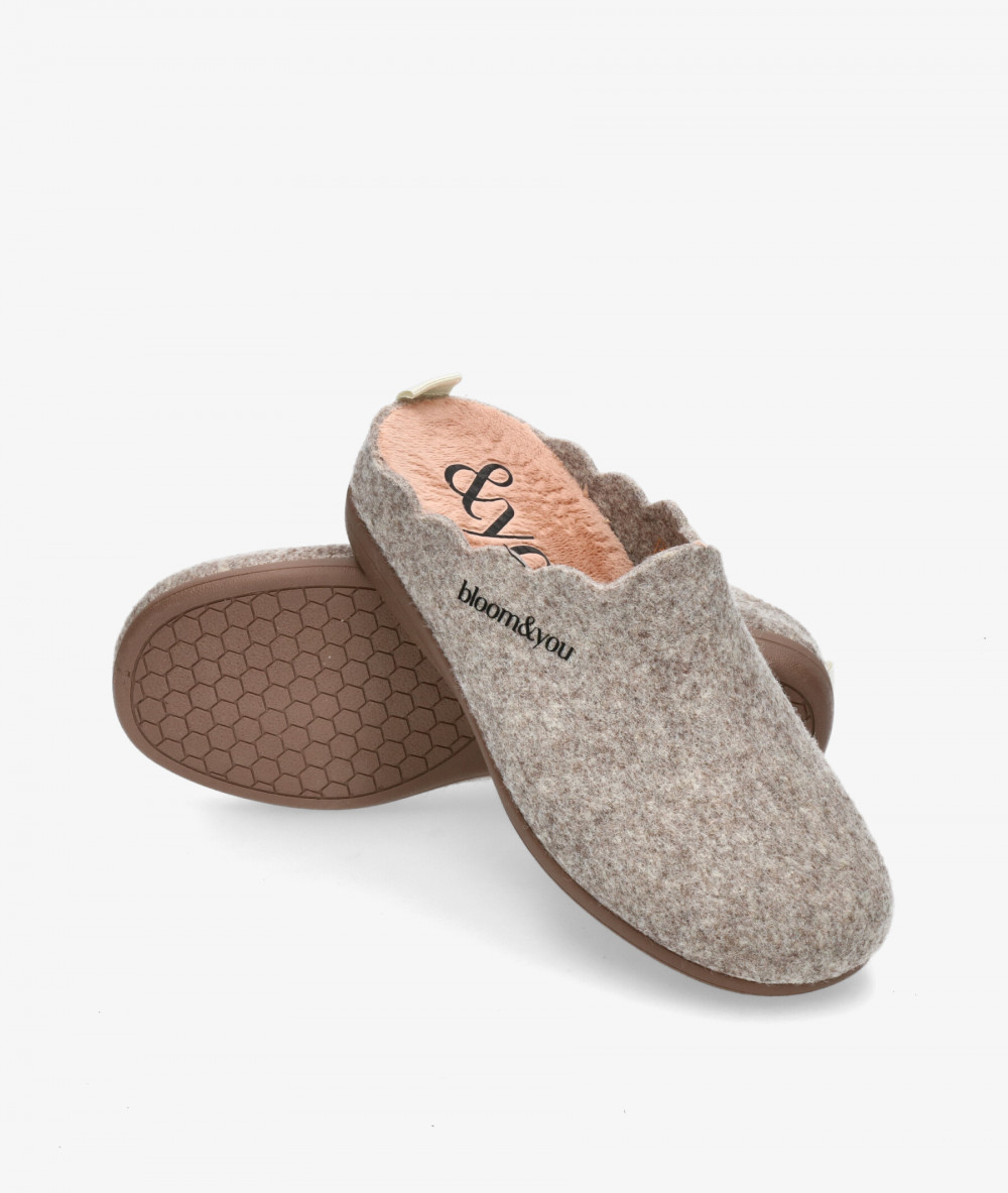 bloom&you Slippers  BLOOM SLIPPERS in taupe bloom&you Slippers  BLOOM SLIPPERS in taupe