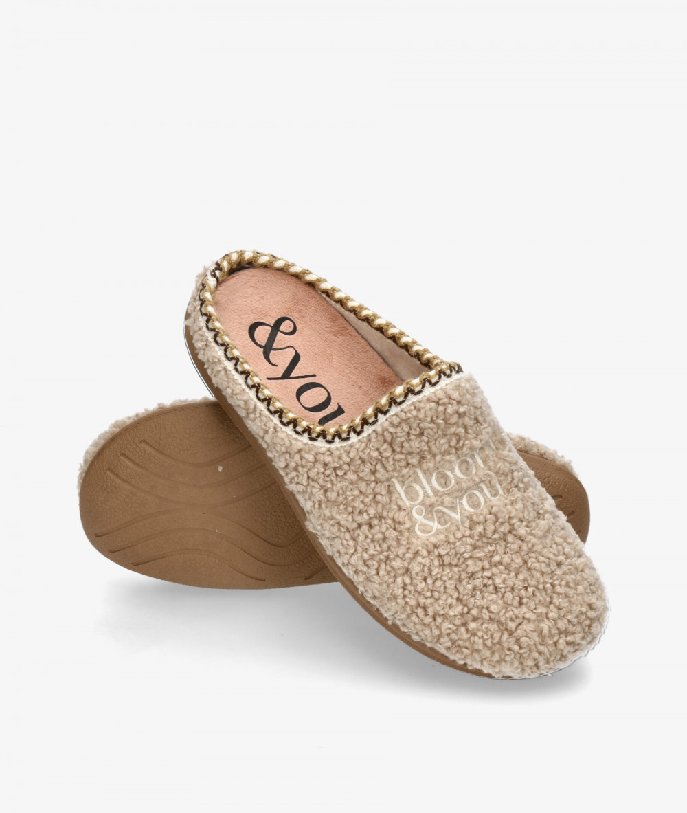 bloom&you Slippers  BLOOM SLIPPERS in taupe bloom&you Slippers  BLOOM SLIPPERS in taupe