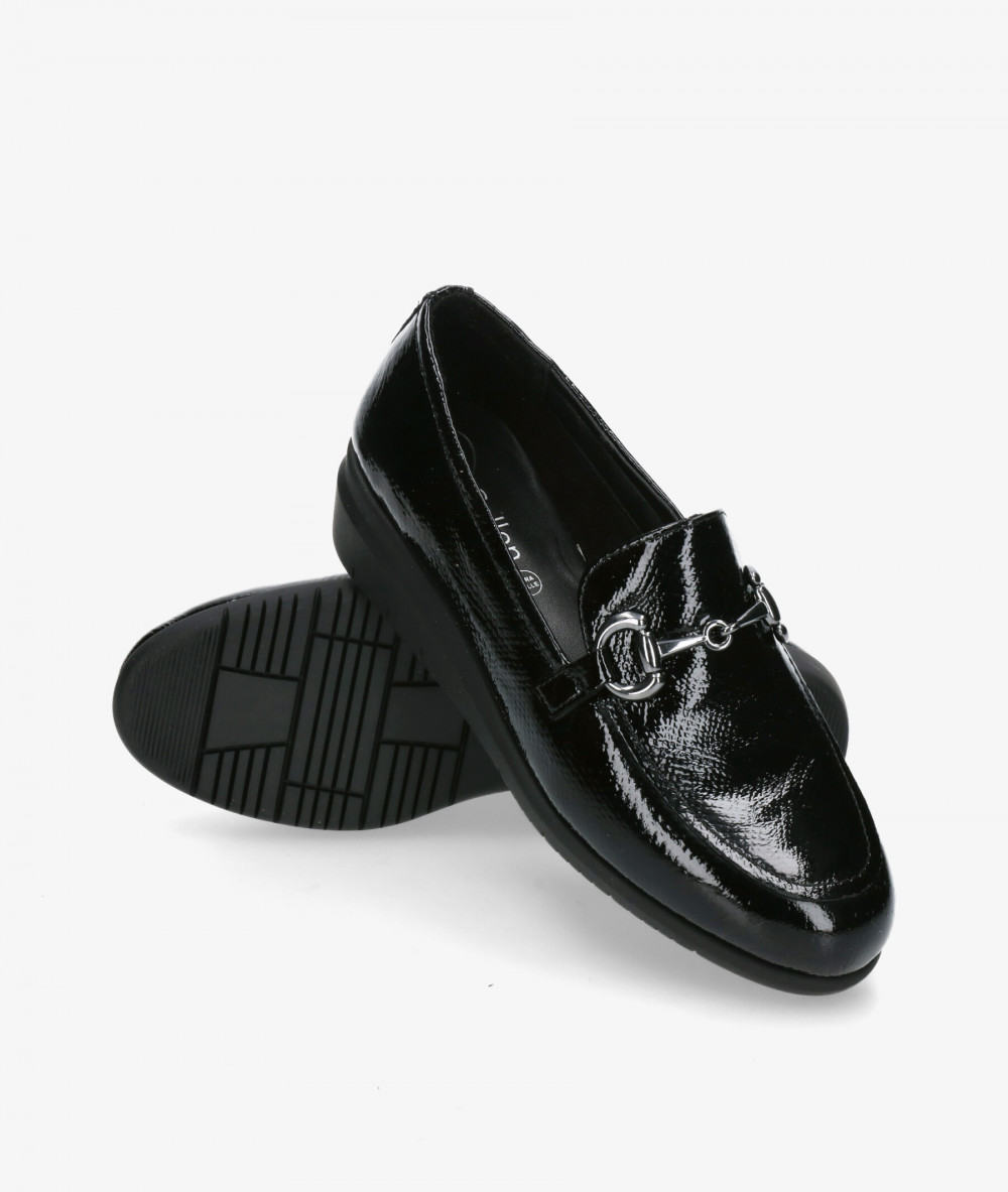Zapatos St. Gallen  ESTRIBI 23-05-21771 ART 19541 en charol negro Zapatos St. Gallen  ESTRIBI 23-05-21771 ART 19541 en charol negro
