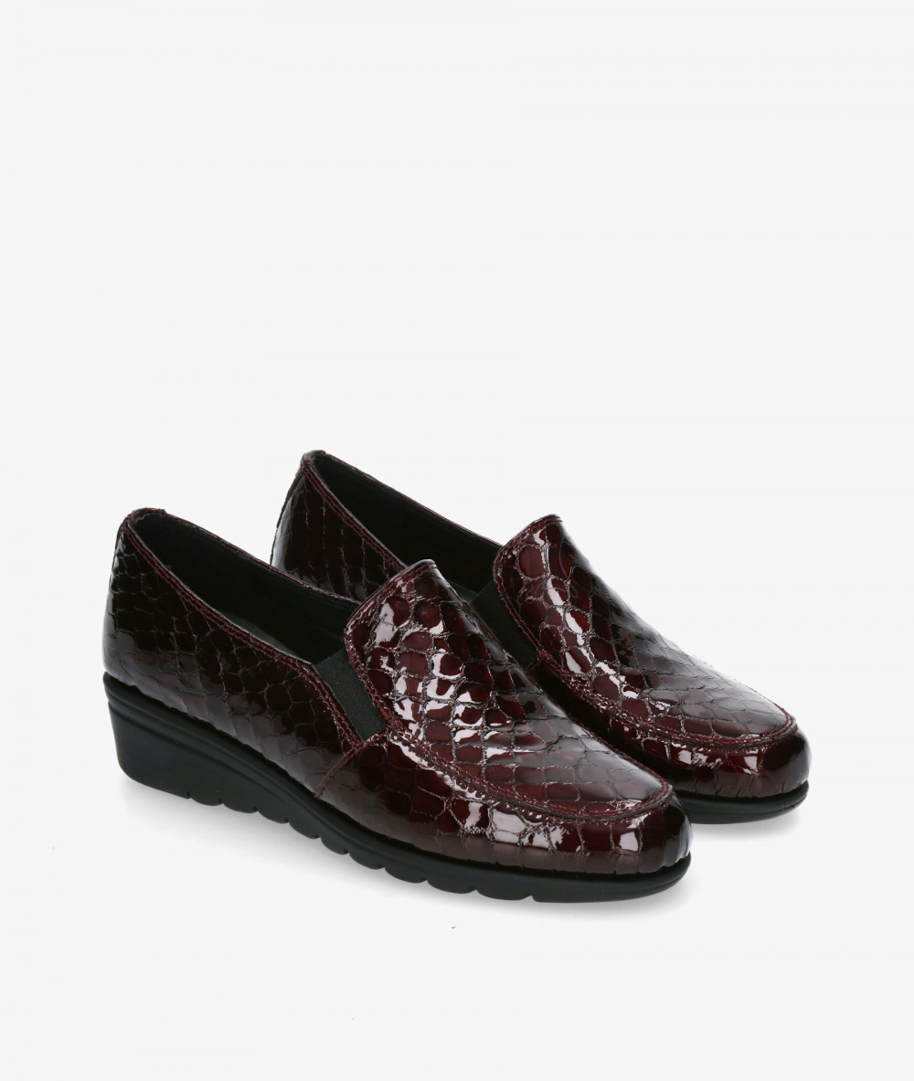 Zapatos St. Gallen  ADELFA 20-11-15930 12176 en coco burdeos Zapatos St. Gallen  ADELFA 20-11-15930 12176 en coco burdeos
