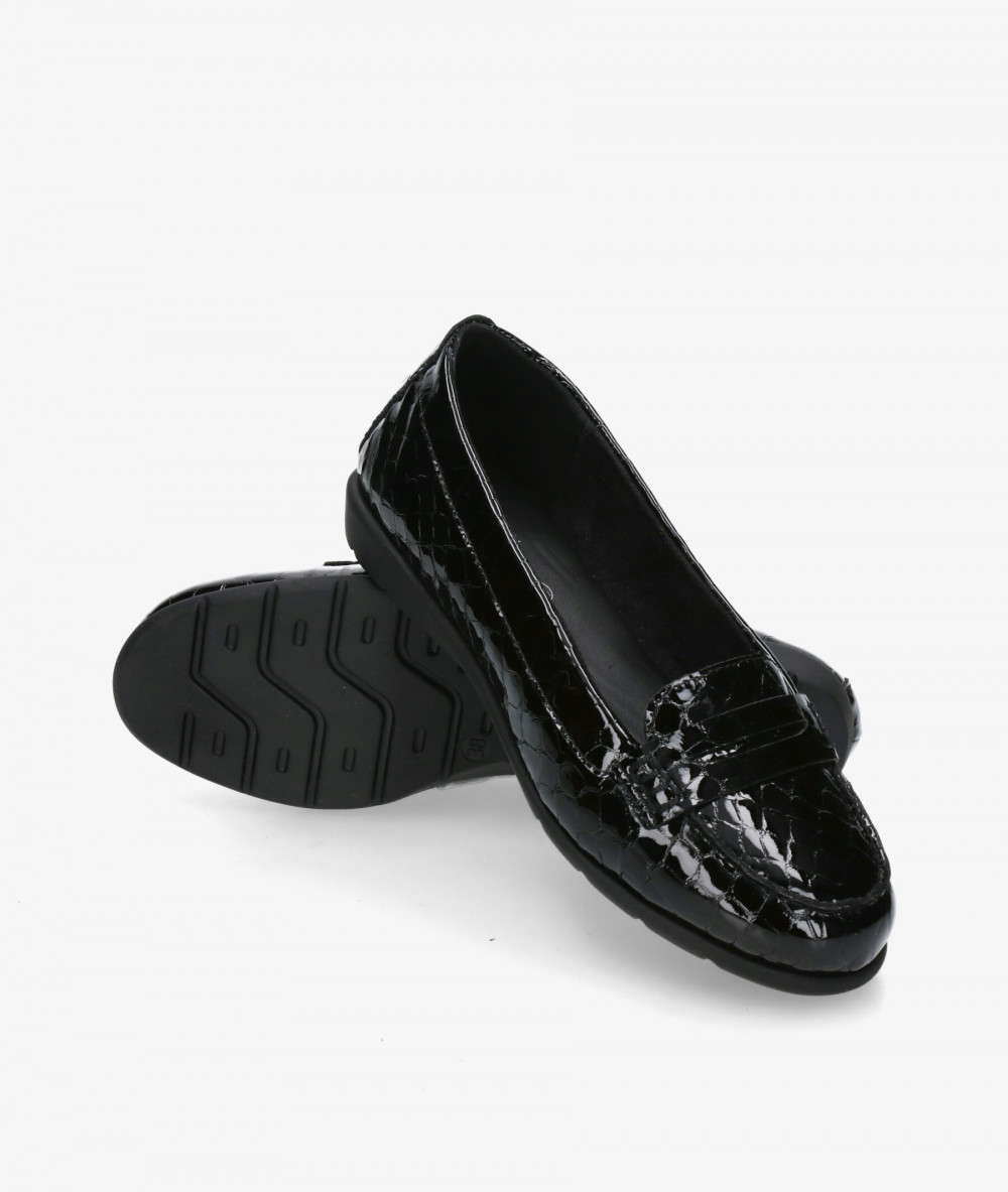 Zapatos St. Gallen  ABRIL 20-10-15539 en coco negro Zapatos St. Gallen  ABRIL 20-10-15539 en coco negro