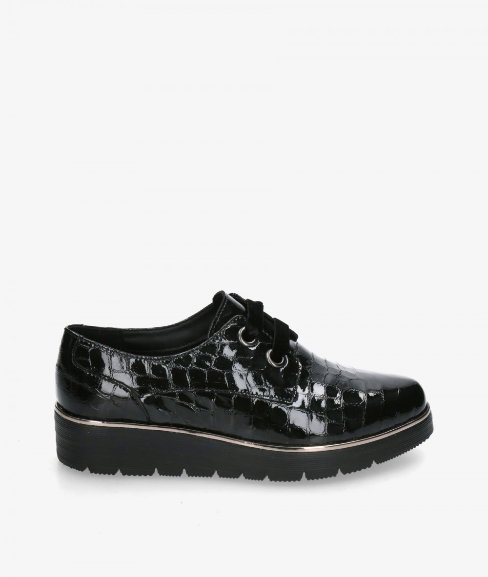 Zapatos St. Gallen  ADELE 18-10-11727 en coco negro Zapatos St. Gallen  ADELE 18-10-11727 en coco negro