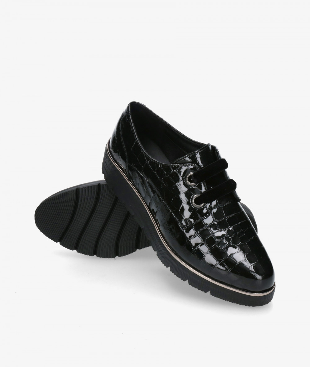 Zapatos St. Gallen  ADELE 18-10-11727 en coco negro Zapatos St. Gallen  ADELE 18-10-11727 en coco negro