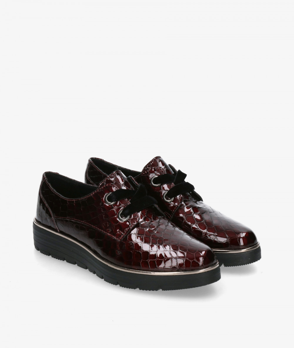 Zapatos St. Gallen  ADELE 18-10-11727 en coco burdeos Zapatos St. Gallen  ADELE 18-10-11727 en coco burdeos