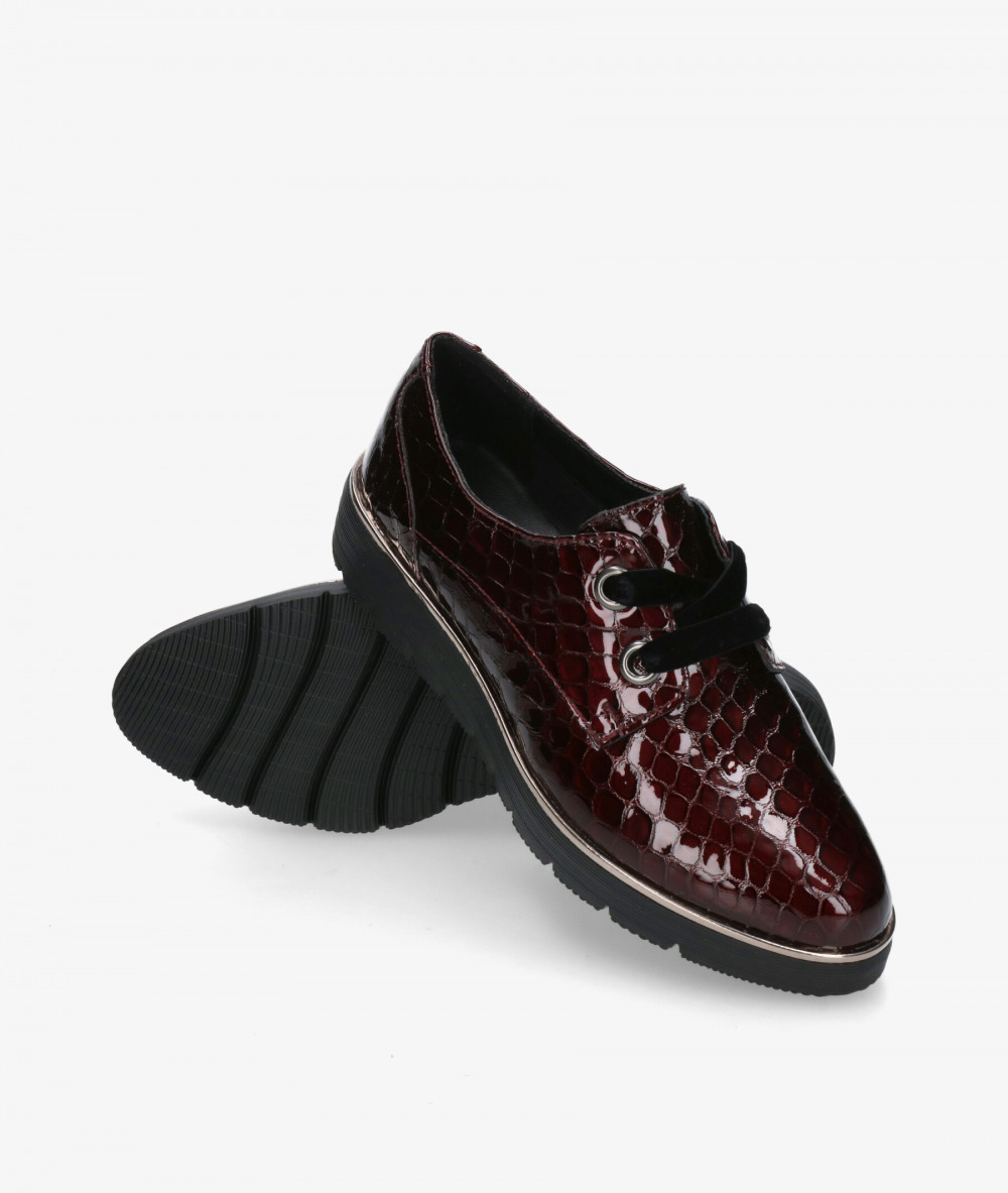 Zapatos St. Gallen  ADELE 18-10-11727 en coco burdeos Zapatos St. Gallen  ADELE 18-10-11727 en coco burdeos