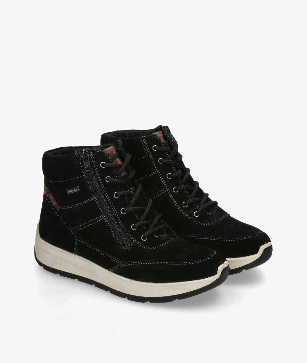 Botines St. Gallen  SOFI-02 en serraje negro