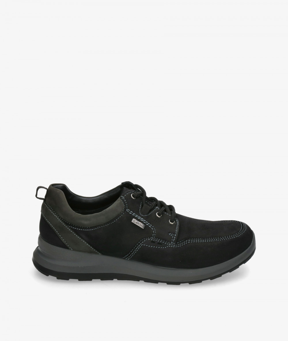 Zapatos casual St. Gallen NETO-01 en nobuck negro Zapatos casual St. Gallen NETO-01 en nobuck negro