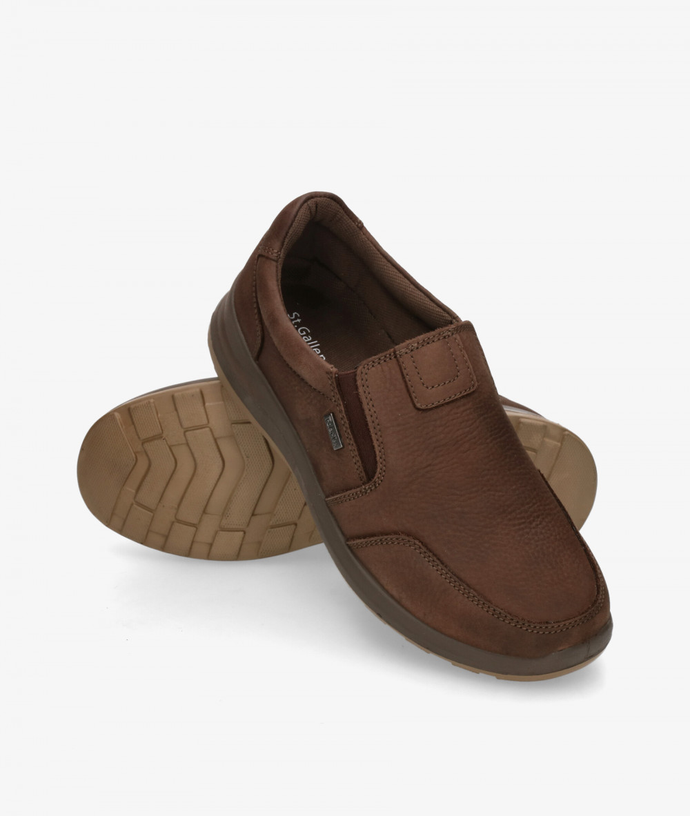 Zapatos casual St. Gallen NETO-02 en nobuck marrón Zapatos casual St. Gallen NETO-02 en nobuck marrón