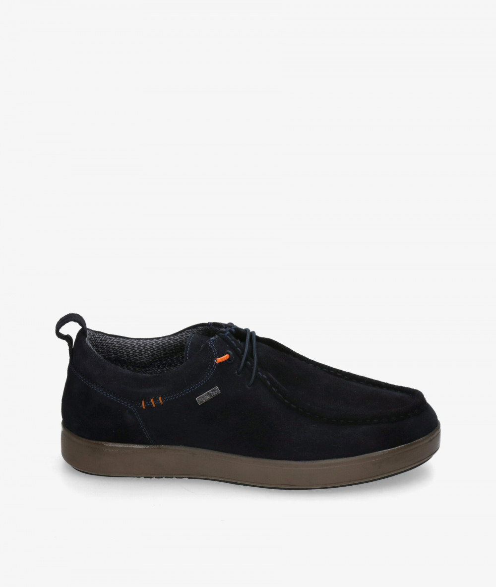 Zapatos casual St. Gallen POLI-01 en serraje azul Zapatos casual St. Gallen POLI-01 en serraje azul