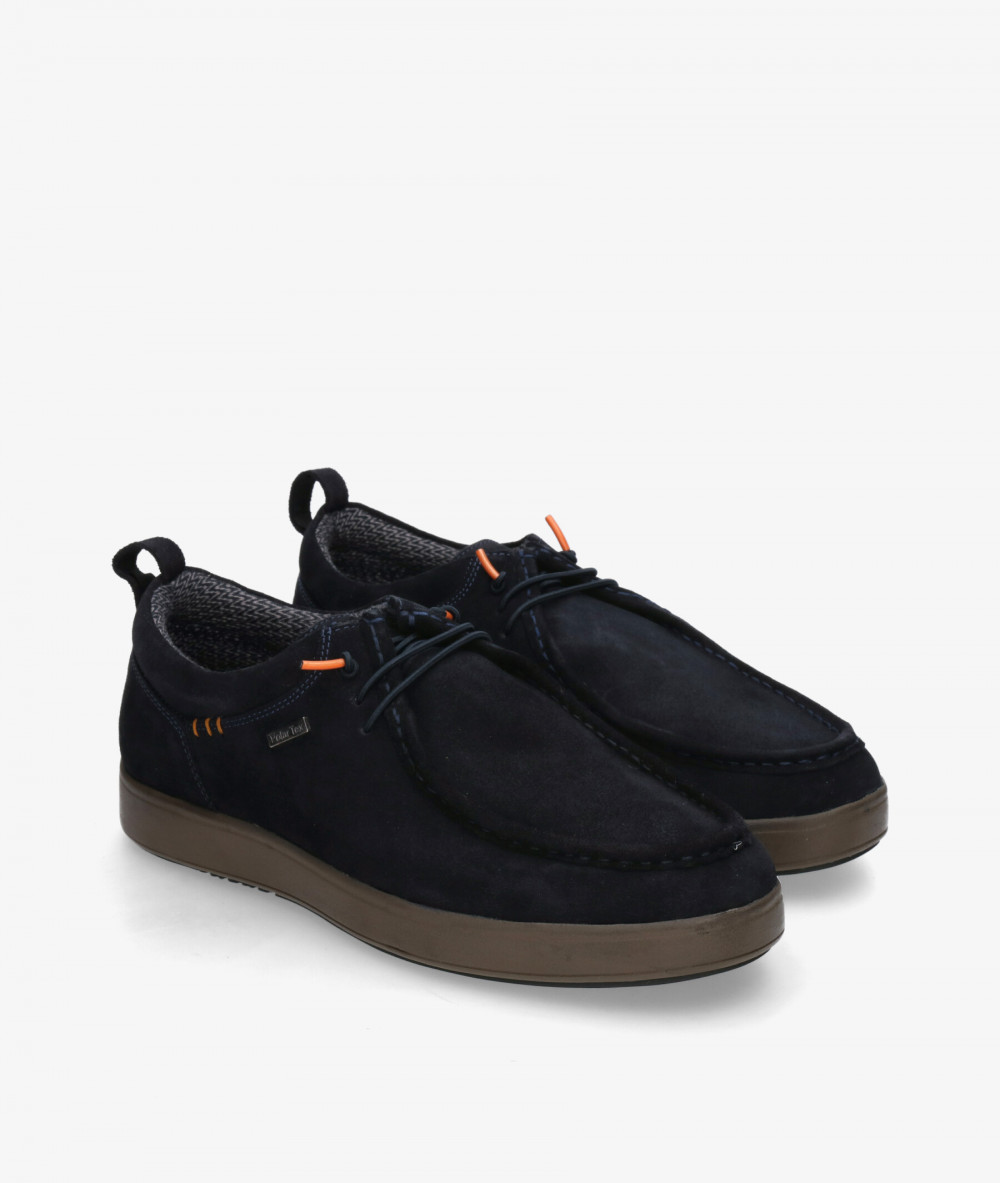 Zapatos casual St. Gallen POLI-01 en serraje azul Zapatos casual St. Gallen POLI-01 en serraje azul