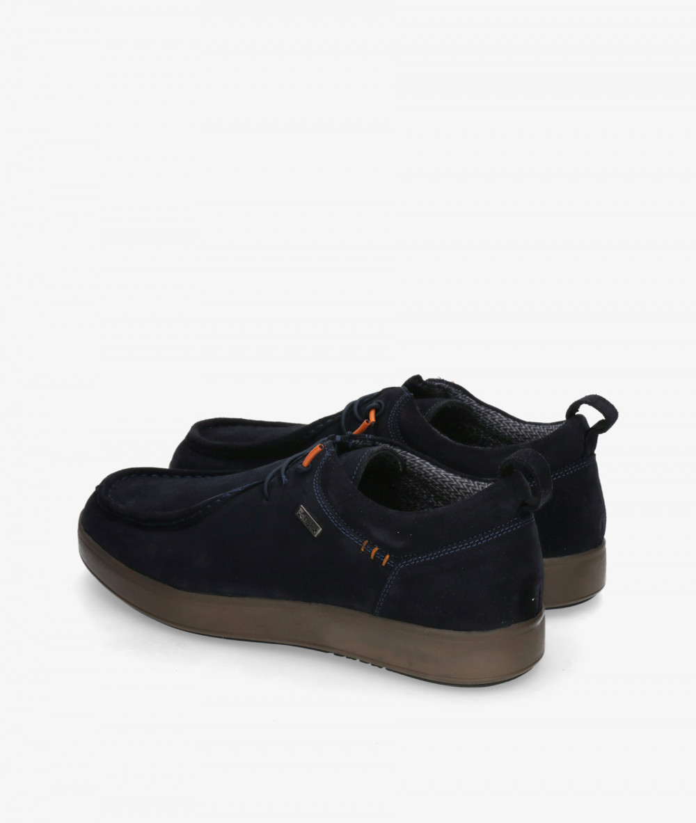 Zapatos casual St. Gallen POLI-01 en serraje azul Zapatos casual St. Gallen POLI-01 en serraje azul