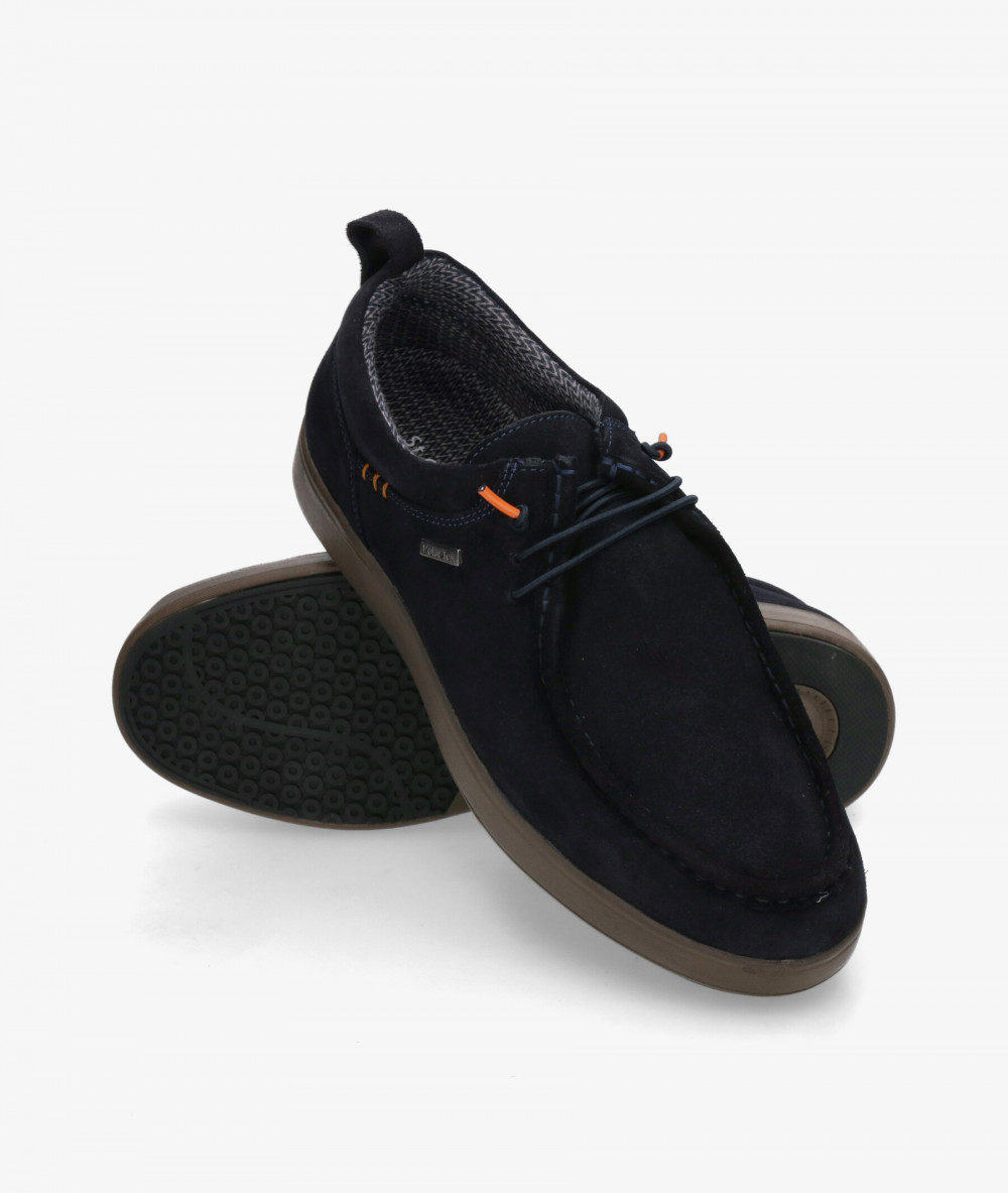 Zapatos casual St. Gallen POLI-01 en serraje azul Zapatos casual St. Gallen POLI-01 en serraje azul