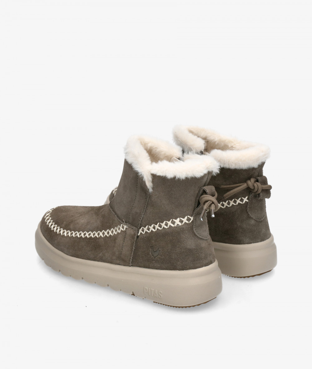 Botines Walk in Pitas  DALE en serraje gris
