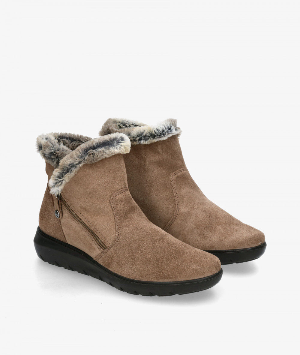 Botines Imac  856391 en serraje taupe