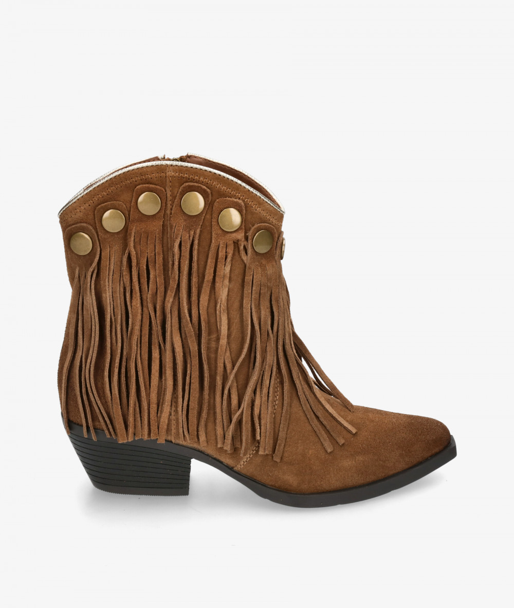 Botines EVA PARIS  29758 en serraje cuero Botines EVA PARIS  29758 en serraje cuero