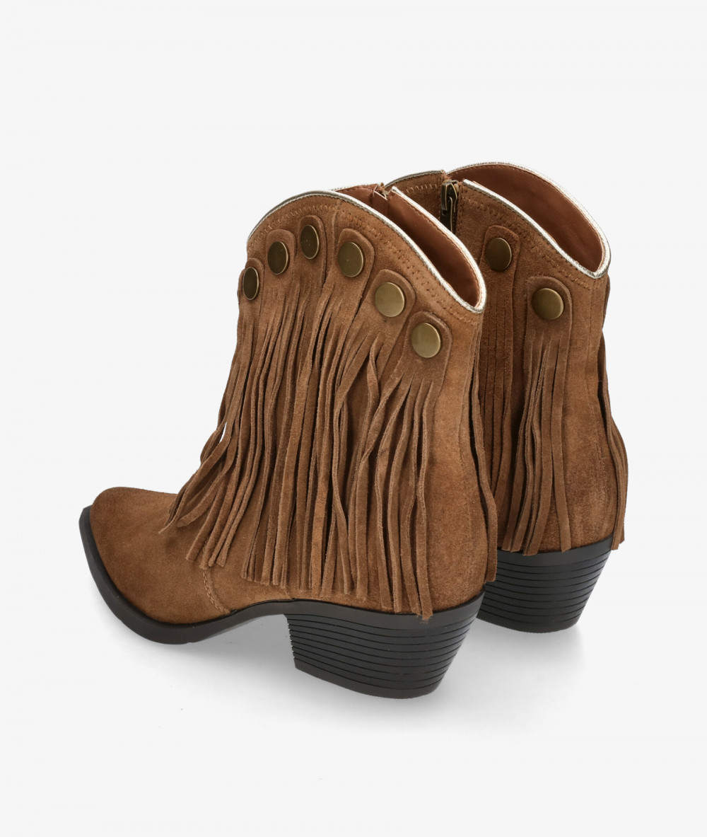 Botines EVA PARIS  29758 en serraje cuero Botines EVA PARIS  29758 en serraje cuero