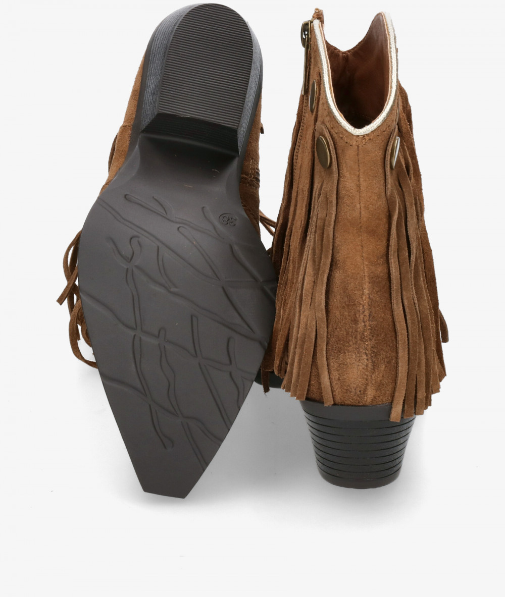 Botines EVA PARIS  29758 en serraje cuero Botines EVA PARIS  29758 en serraje cuero