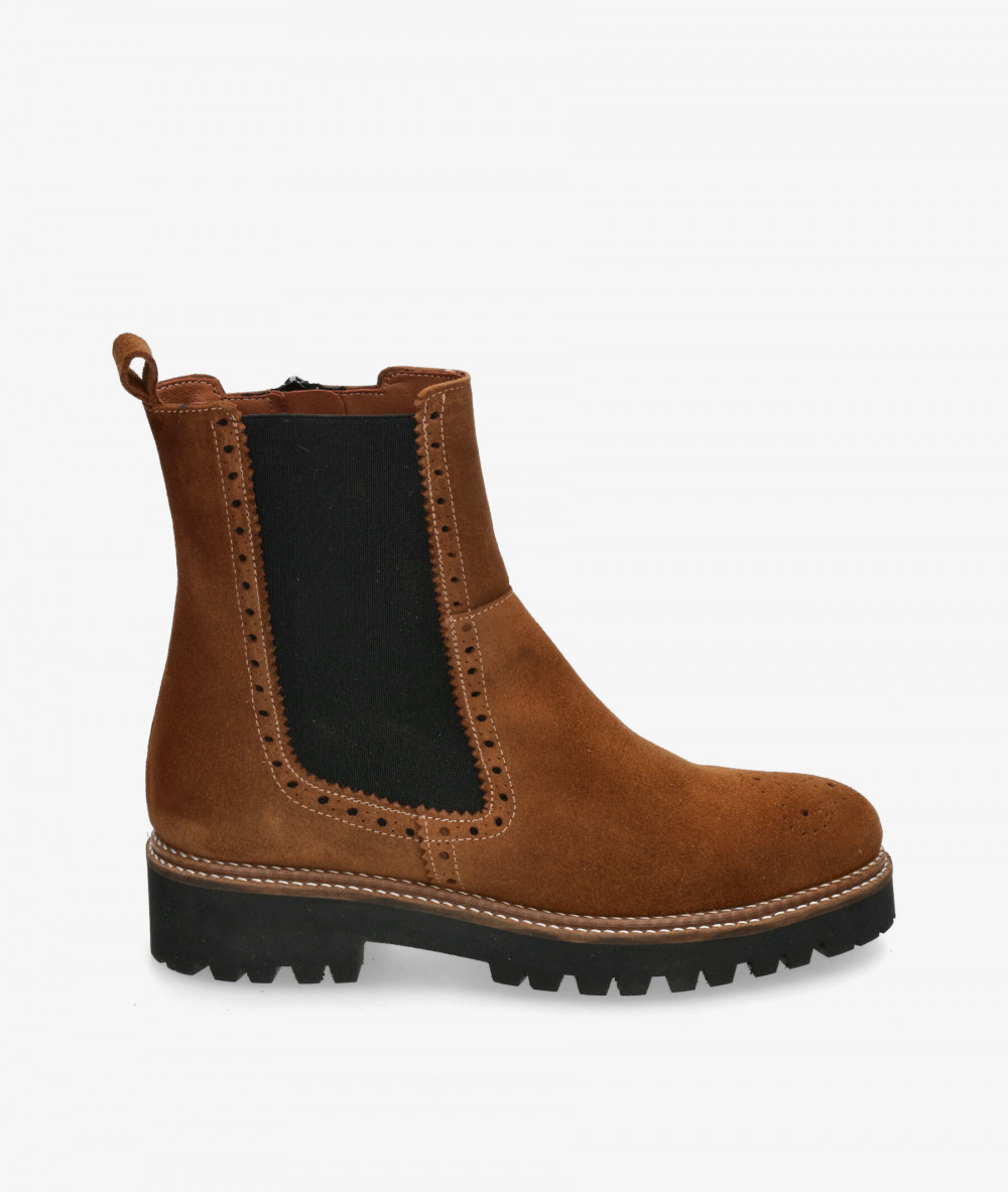 Botines Bryan  4328-R en serraje cuero