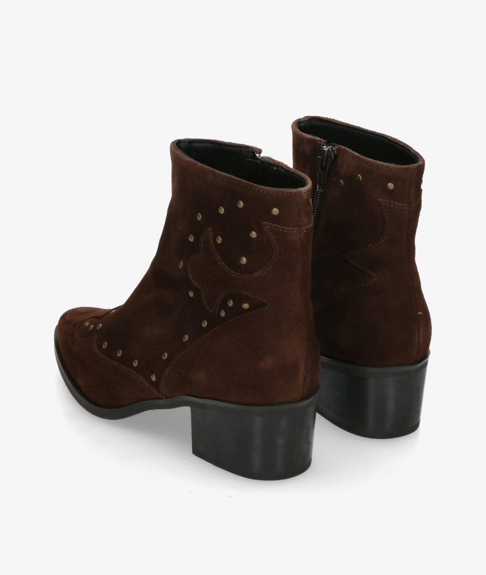 Botines pabloochoa.shoes  39515 en serraje marrón Botines pabloochoa.shoes  39515 en serraje marrón