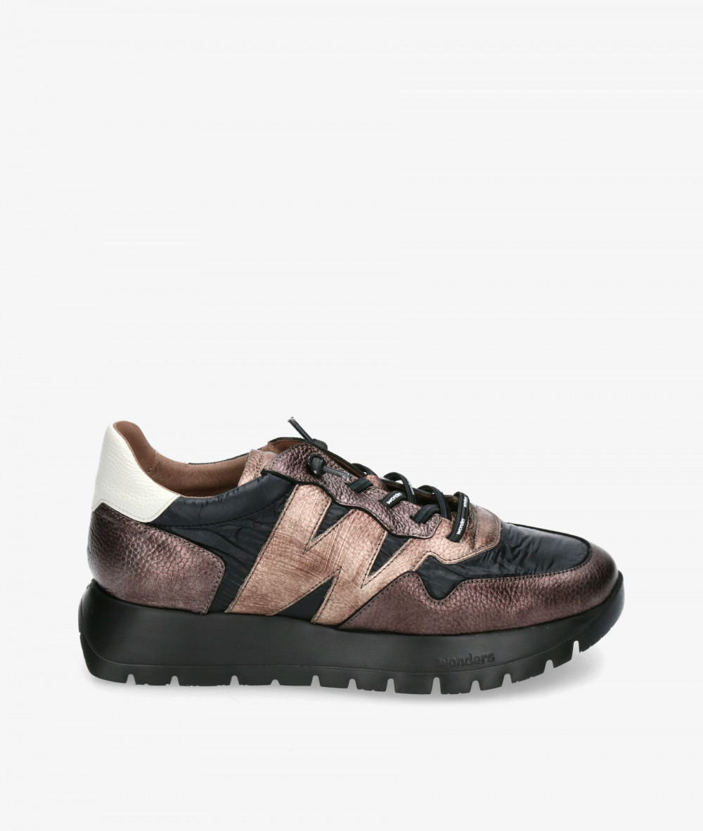 Deportivos Wonders  A-2491 en negro Deportivos Wonders  A-2491 en negro