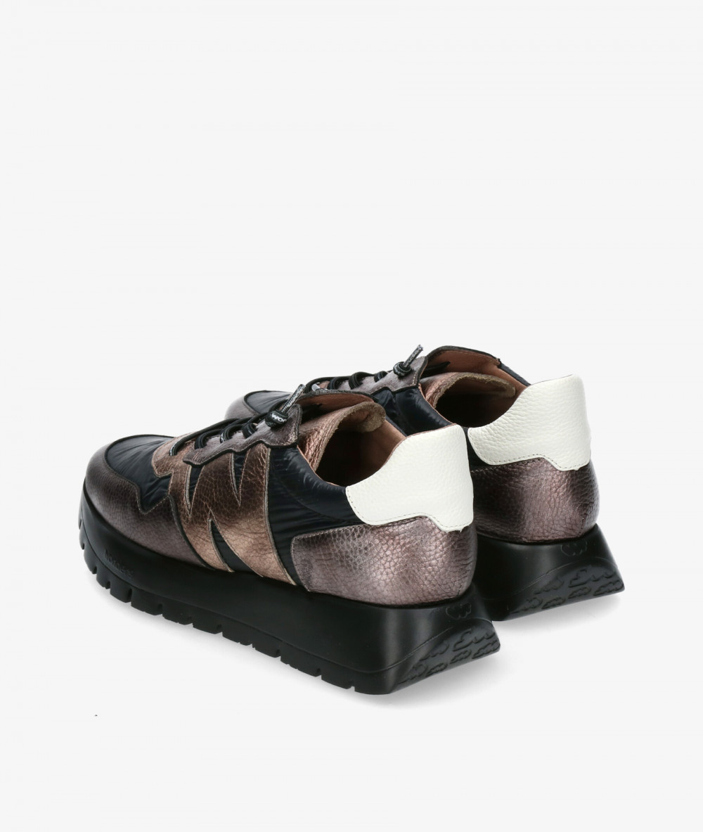 Deportivos Wonders  A-2491 en negro Deportivos Wonders  A-2491 en negro