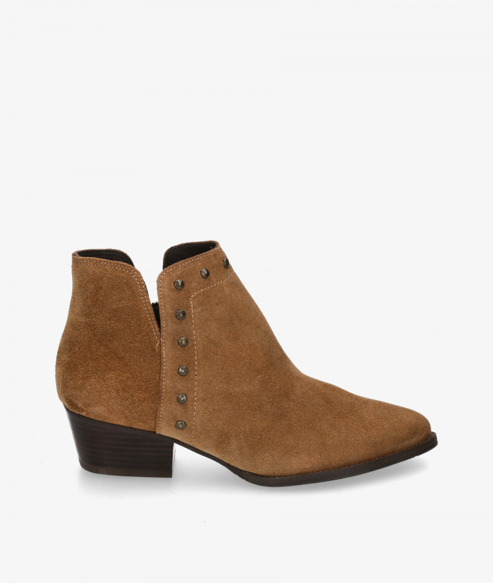 Botines Kénnebec 954 TACHAS en serraje cuero