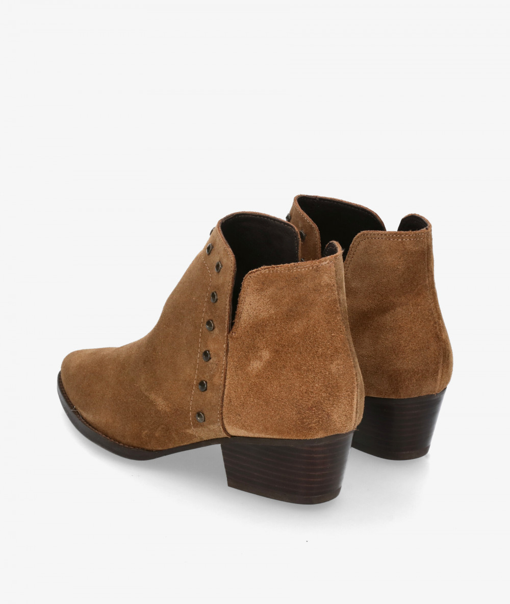 Botines Kénnebec 954 TACHAS en serraje cuero