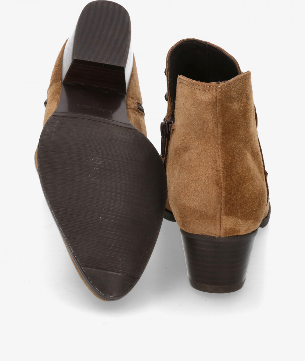 Botines Kénnebec 954 TACHAS en serraje cuero