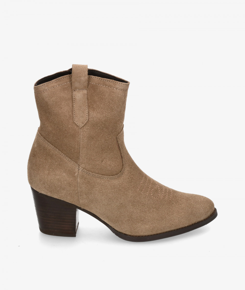 Botines Kénnebec  671 en serraje taupe