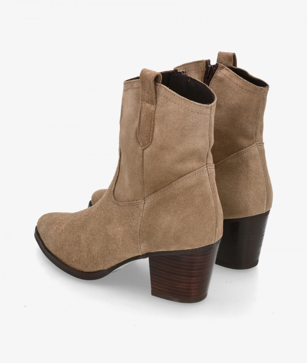 Botines Kénnebec  671 en serraje taupe