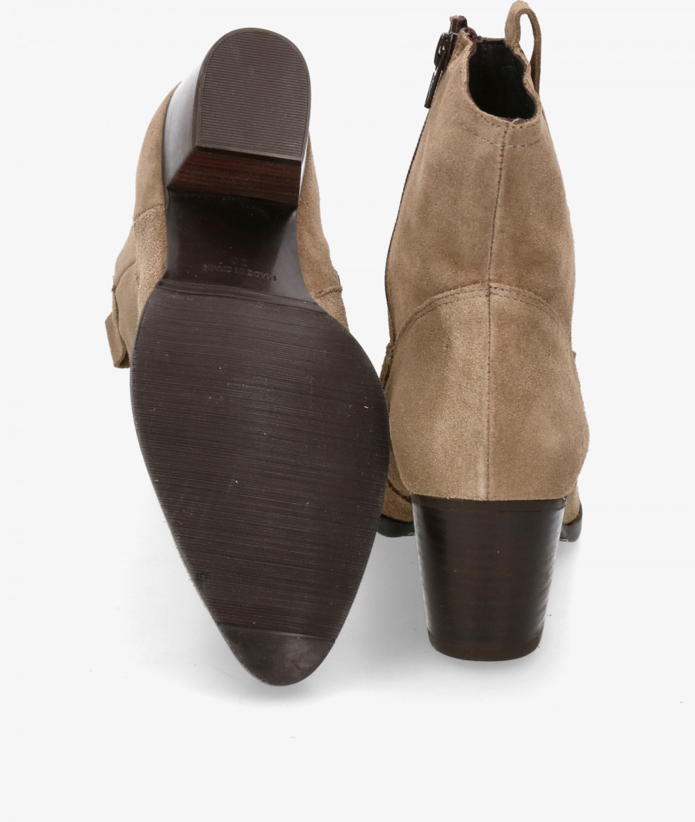 Botines Kénnebec  671 en serraje taupe