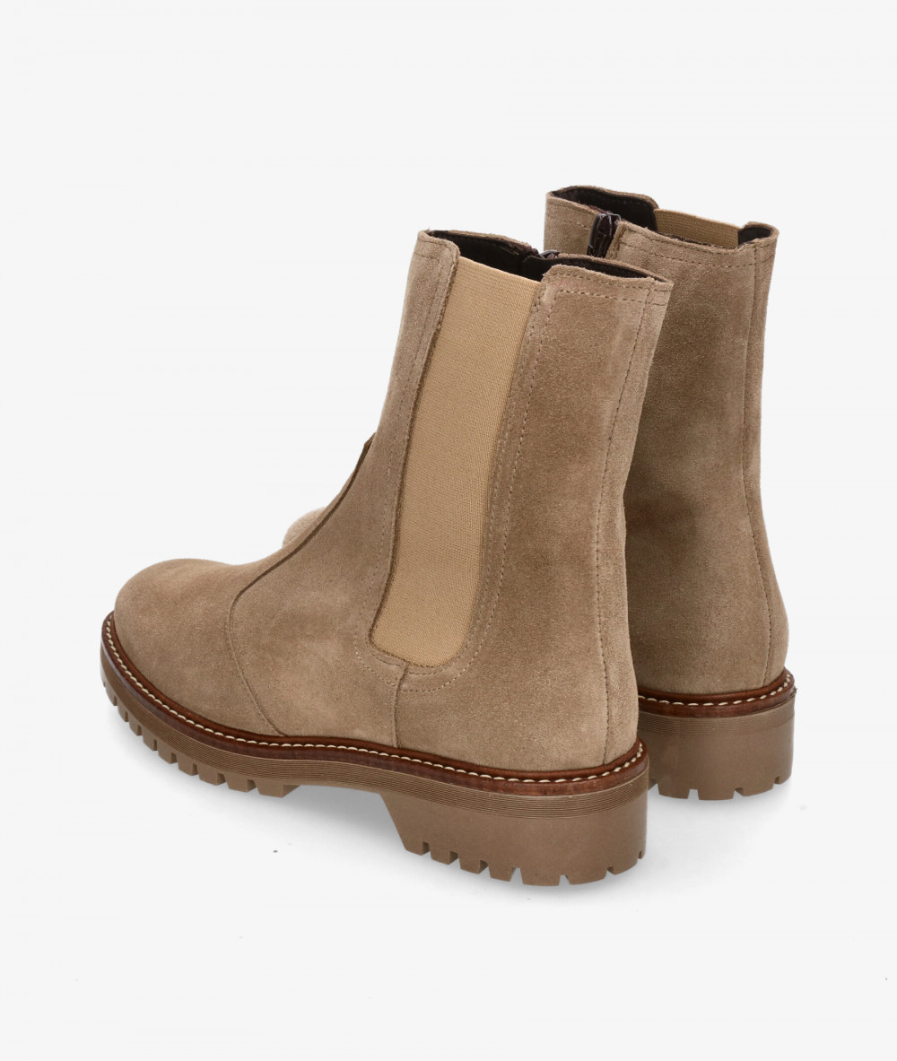 Botines Kénnebec  572 en serraje taupe