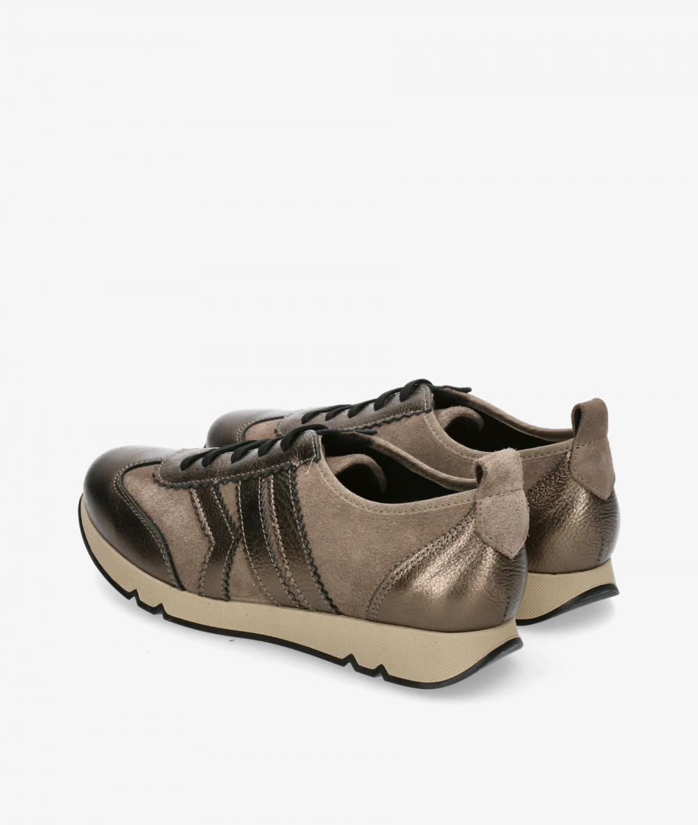 Deportivos Kénnebec  619-K en taupe metalizado Deportivos Kénnebec  619-K en taupe metalizado