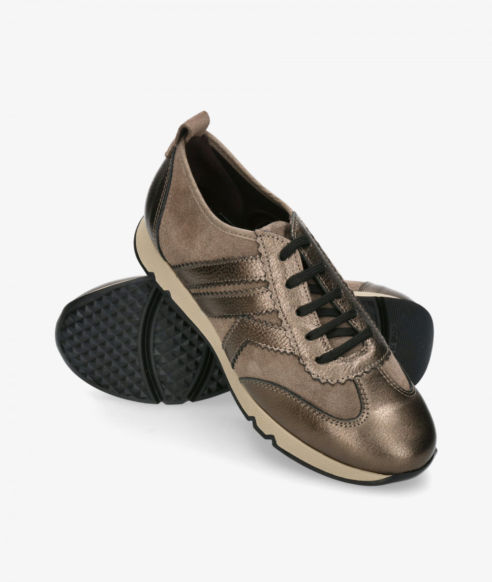 Deportivos Kénnebec  619-K en taupe metalizado Deportivos Kénnebec  619-K en taupe metalizado