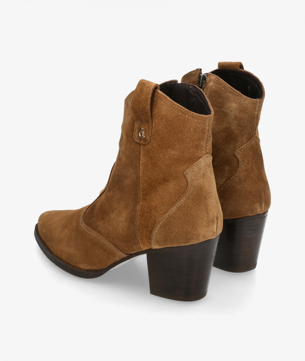 Botines bloom&you TERESA en serraje cuero