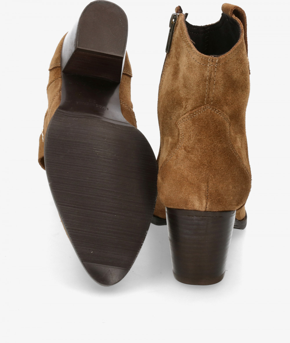 Botines bloom&you  TERESA en serraje cuero