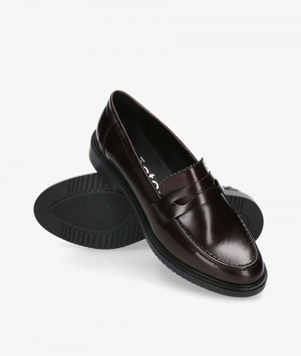 Mocasines pabloochoa.shoes 39650FM2 en burdeos Mocasines pabloochoa.shoes 39650FM2 en burdeos