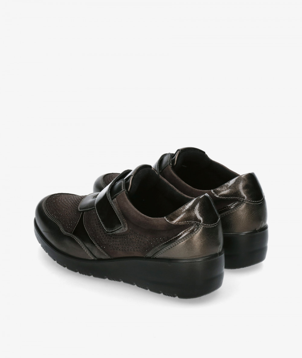 Deportivos DOCTOR CUTILLAS  45418 en taupe metalizado Deportivos DOCTOR CUTILLAS  45418 en taupe metalizado