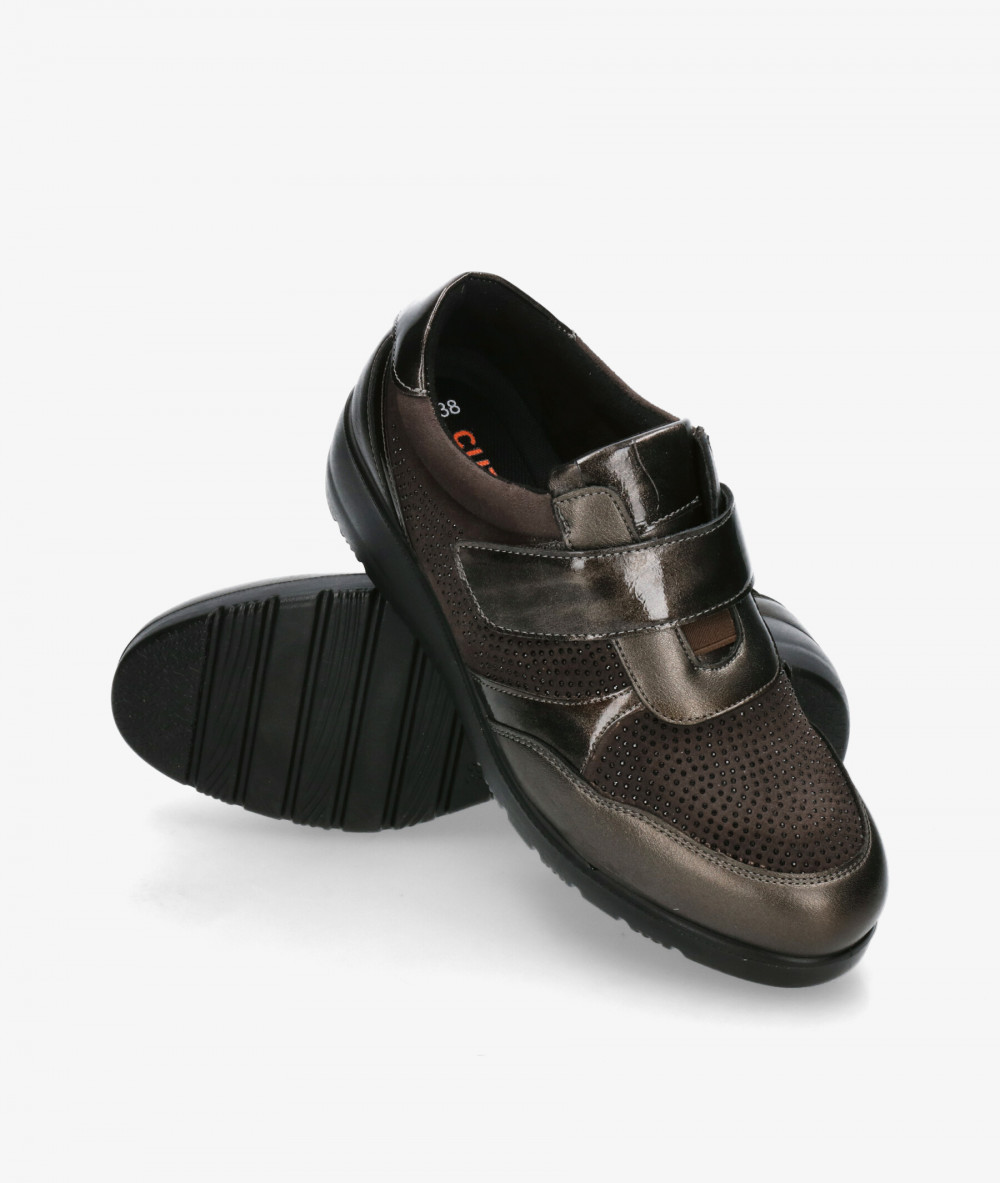 Deportivos DOCTOR CUTILLAS  45418 en taupe metalizado Deportivos DOCTOR CUTILLAS  45418 en taupe metalizado