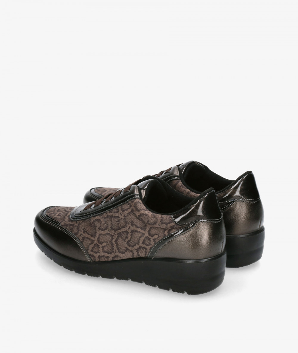 Deportivos DOCTOR CUTILLAS  45419 en serpiente taupe Deportivos DOCTOR CUTILLAS  45419 en serpiente taupe