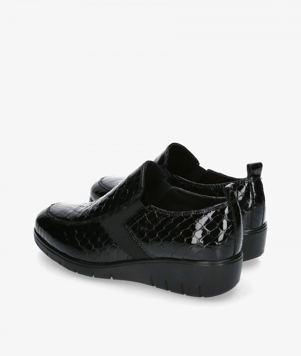 Zapatos confort DOCTOR CUTILLAS 60338 en coco negro