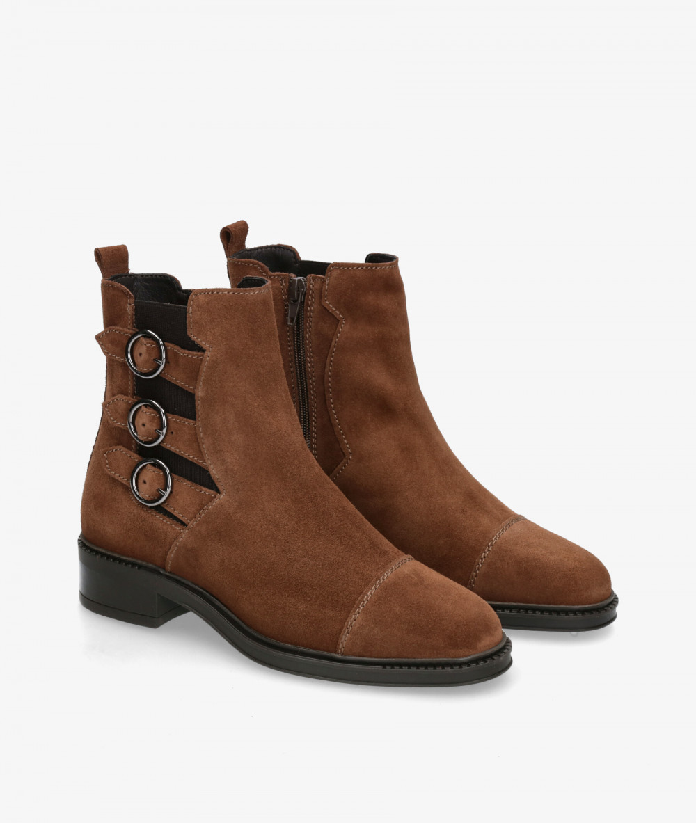 Botines LOL  LUAR 7443 en serraje taupe