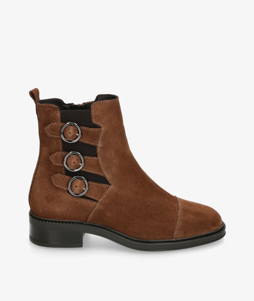 Botines LOL LUAR 7443 en serraje taupe