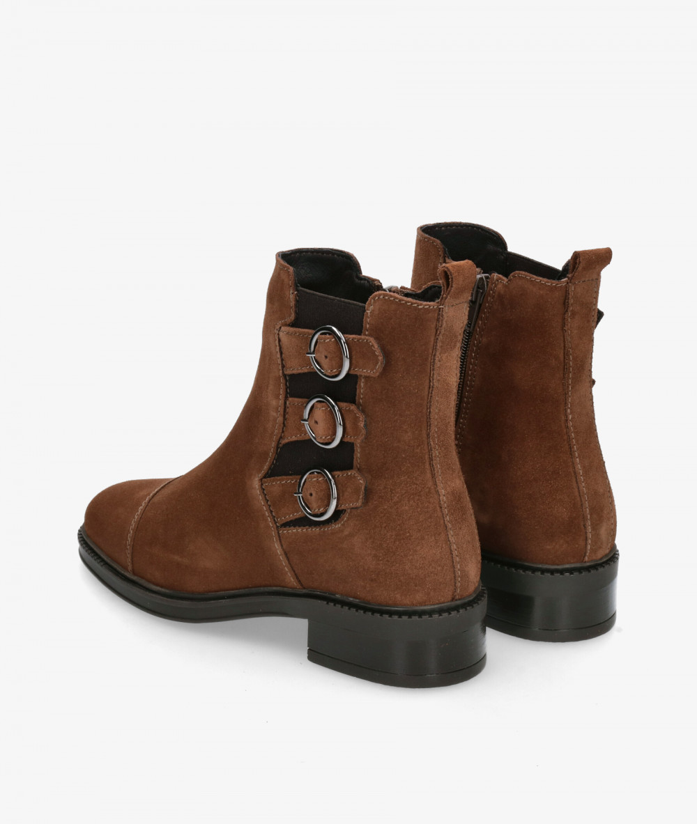 Botines LOL LUAR 7443 en serraje taupe