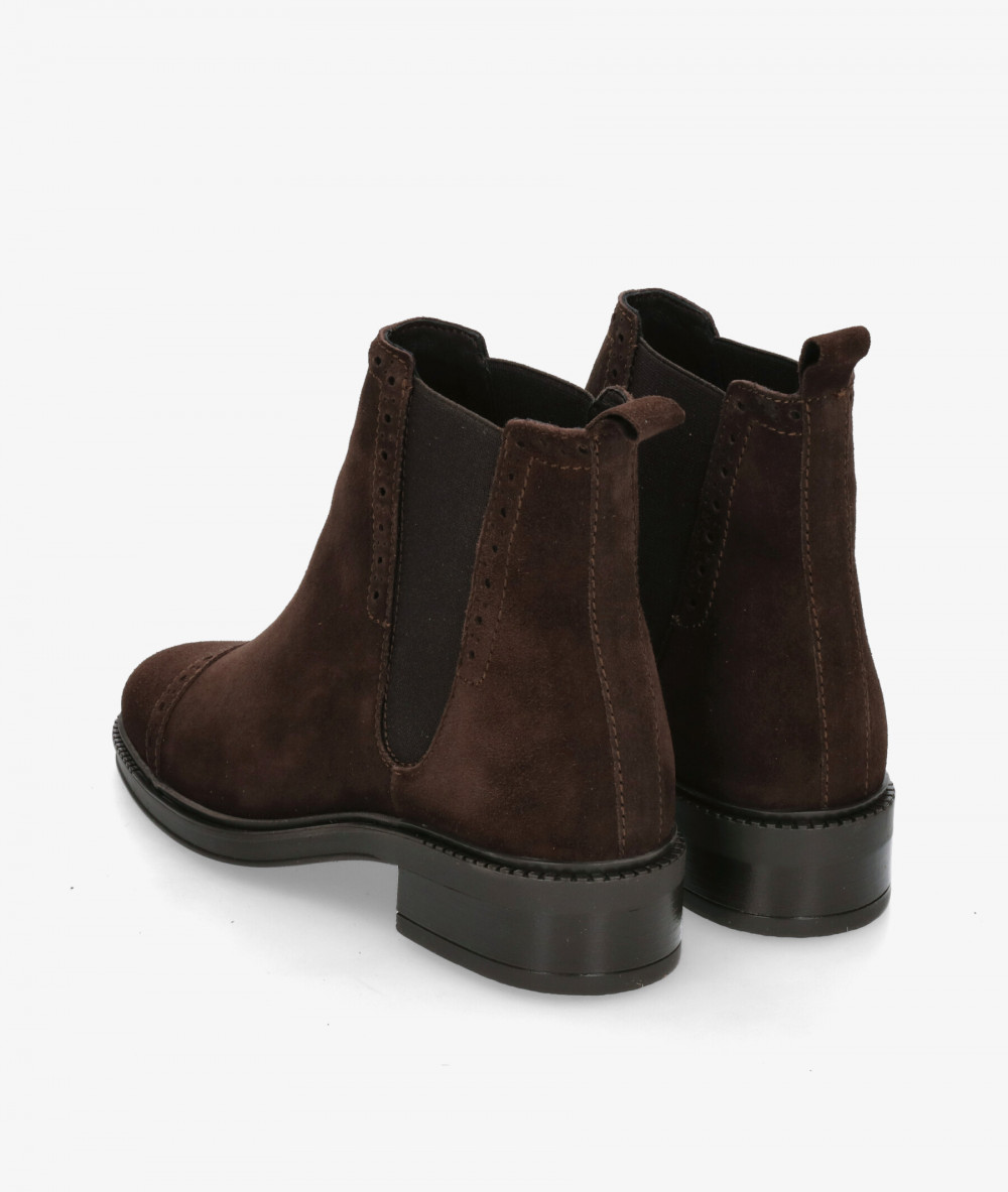 Botines LOL  BERA 7236 en serraje marrón