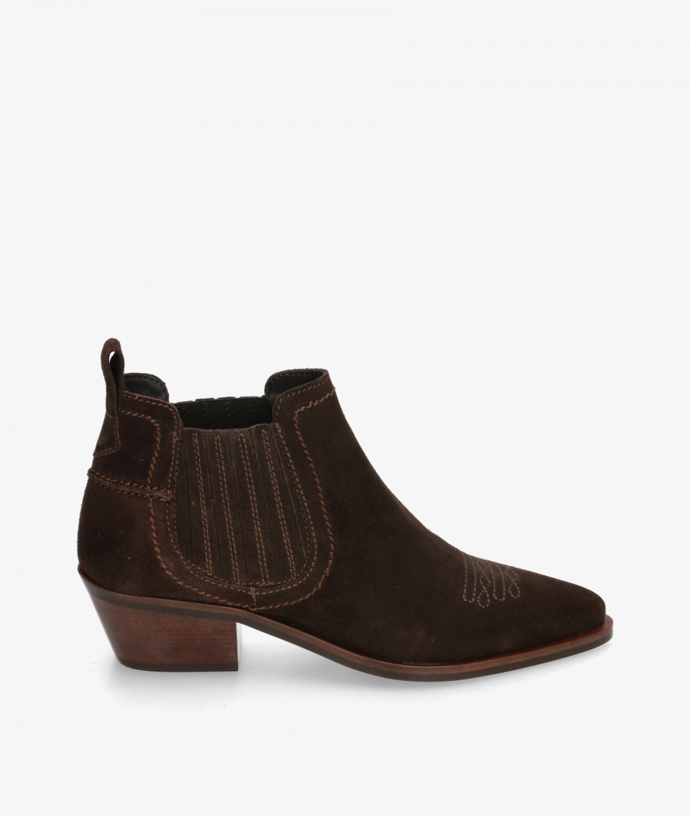 Botines LOL  KORA 7231 en serraje marrón Botines LOL  KORA 7231 en serraje marrón