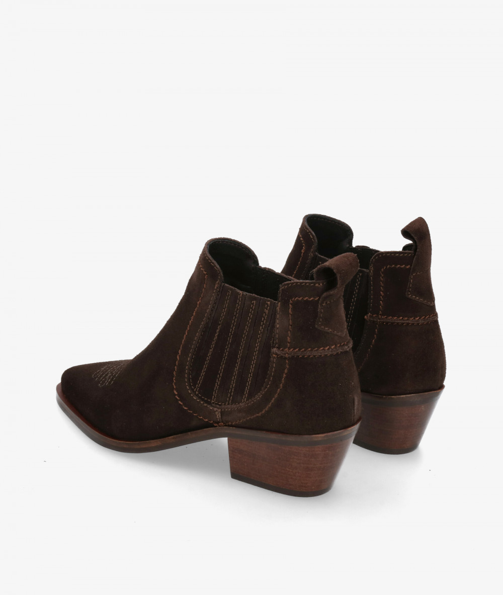 Botines LOL  KORA 7231 en serraje marrón Botines LOL  KORA 7231 en serraje marrón