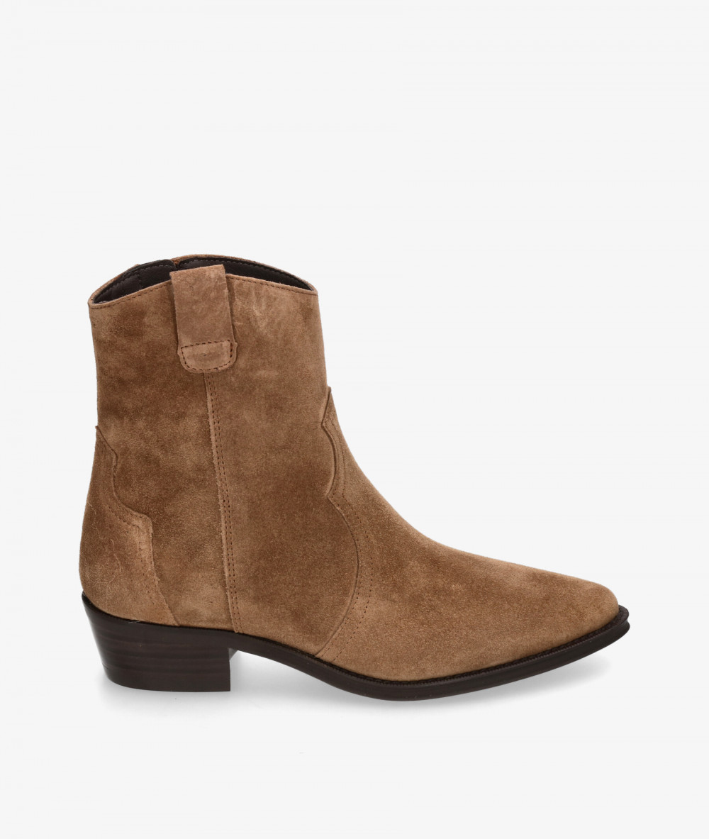 Botines Alpe  2548 en serraje taupe