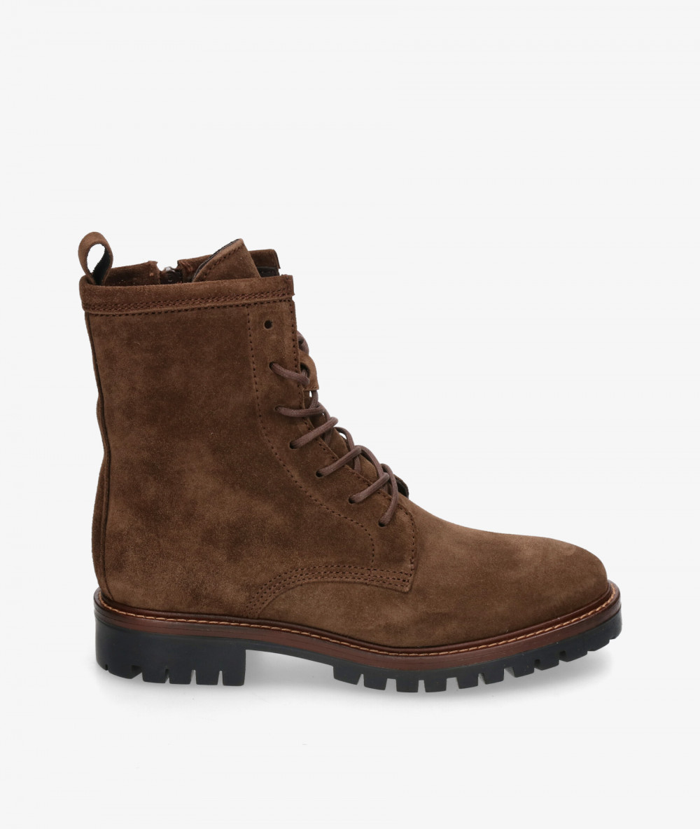 Botines Alpe  2610 en serraje marrón