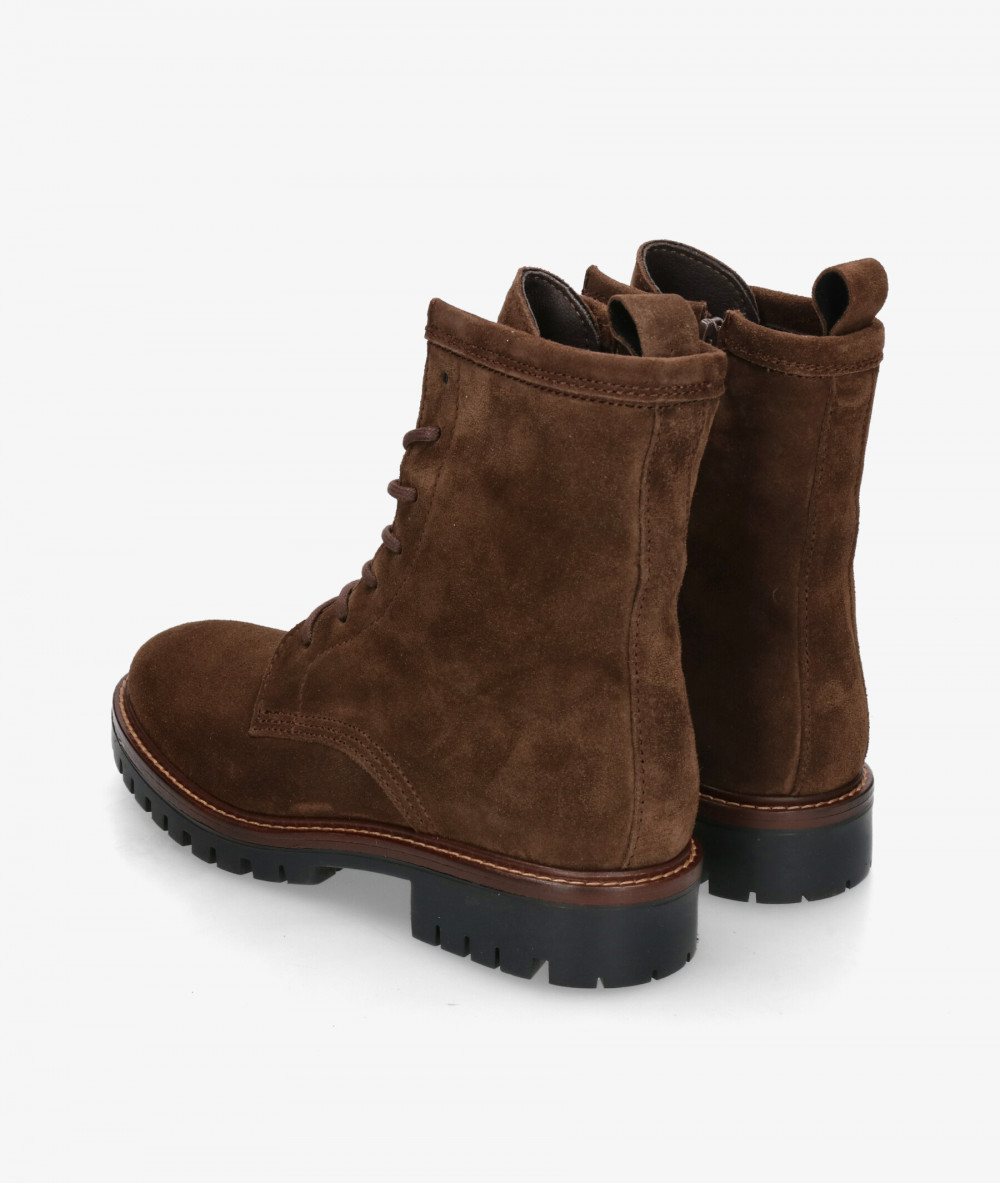 Botines Alpe  2610 en serraje marrón